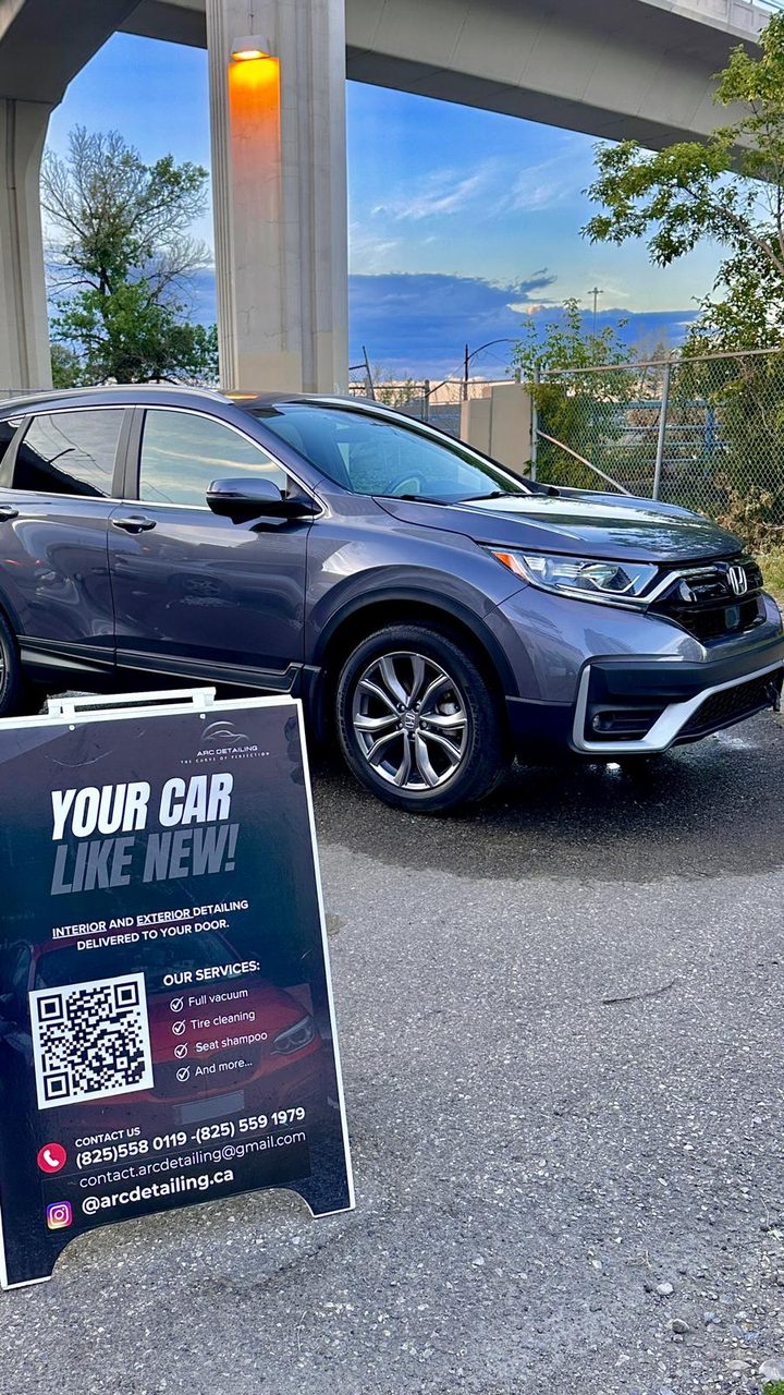 Honda CR-V detailed by Arc Detailing Calgary mobile service